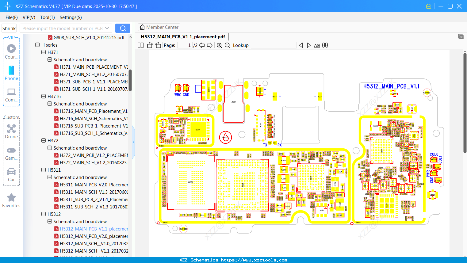 Infinix H5312_MAIN_PCB_V1.1_placement
